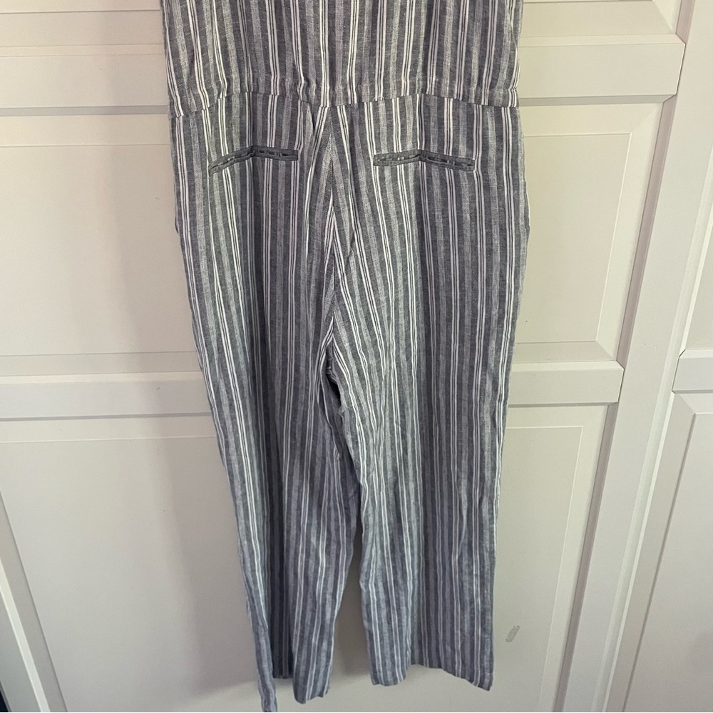 Rails Brooklyn Jumpsuit Gray And White Stripe 330… - image 5